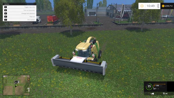 Claas Direct 520 with Trailer