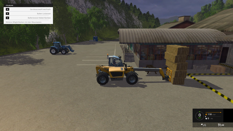 Ballengabel for Teleskoplader 