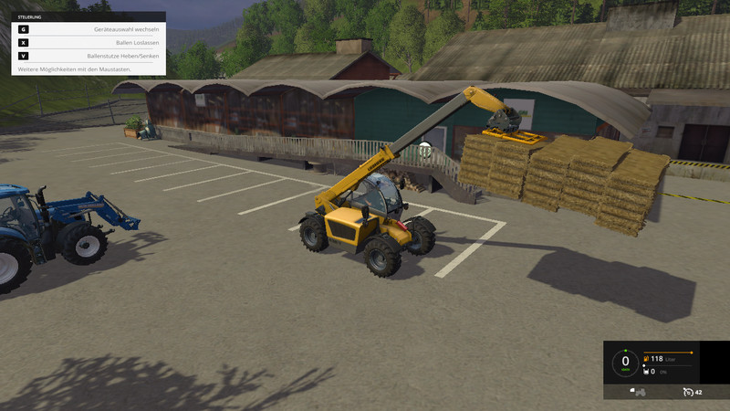 Ballengabel for Teleskoplader 