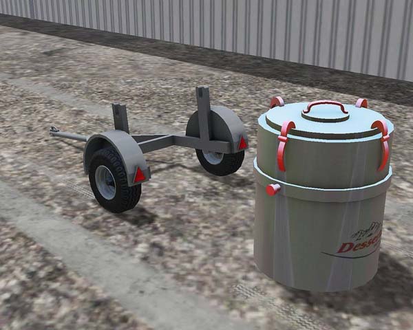 Small MILK TANK with trailer 