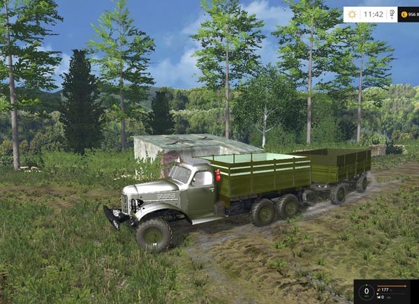 ZIL 157 and trailer GKB 817 