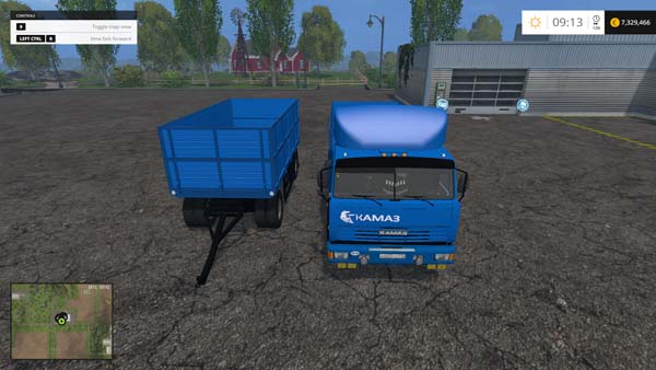 Kamaz 45143 and trailer NEFAZ 8560