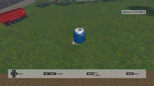 Placeable Fertilizer Tank