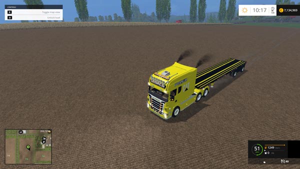 Scania Longline and US Flatbed Trailer Cat Edition