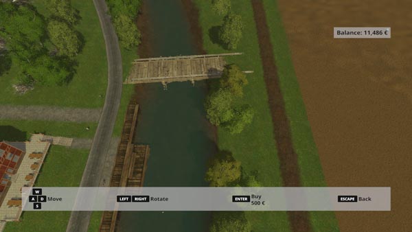 Placeable bridge