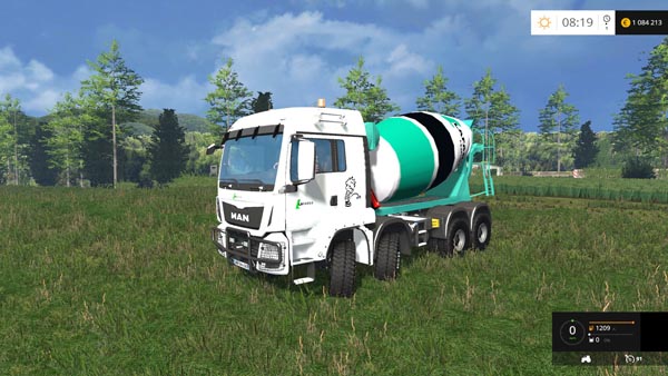 Man Tga 8X8 Concrete Mixer