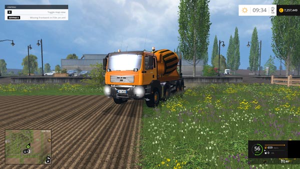 NBM MAN TGA 8X8 HKL CONCRETE MIXER