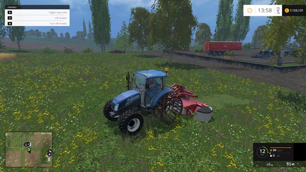 New Holland T4.75 With Iron Wheel