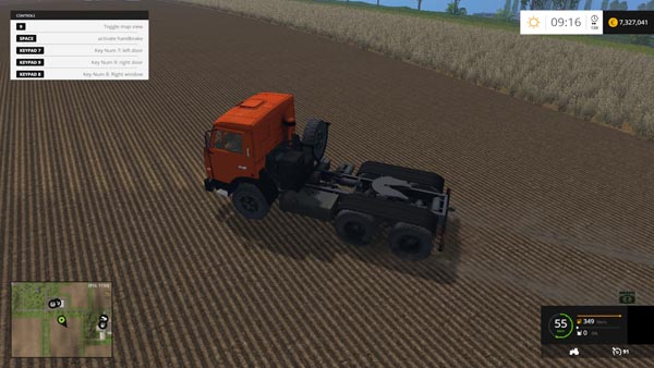 KAMAZ 54115 Truck and Semitrailer MAZ 9380