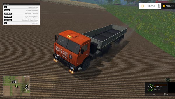 KAMAZ 54115 Truck and Semitrailer MAZ 9380