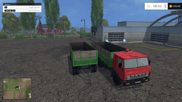 KAMAZ 55212 TRUCK WITH TRAILER