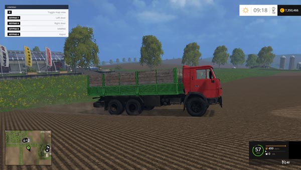 KAMAZ 55212 TRUCK WITH TRAILER