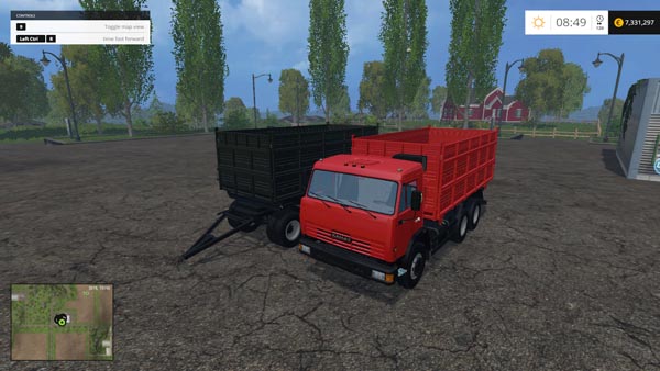 KAMAZ 45143 and trailer
