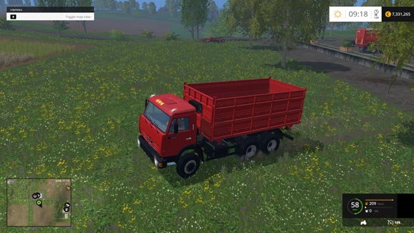 KAMAZ 45143 and trailer