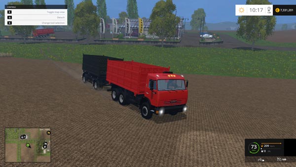 KAMAZ 45143 and trailer