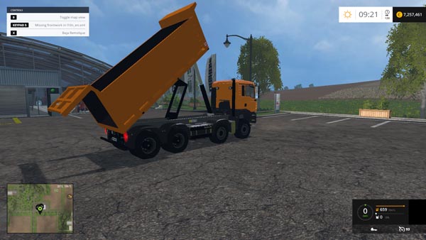 NBM MAN TGA 8X8 HKL PALFINGER VOLQUETE TRUCK