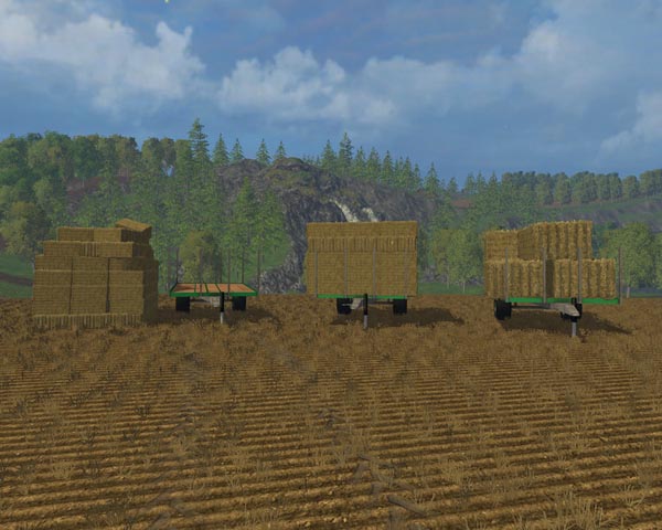 Trailers for small bales 