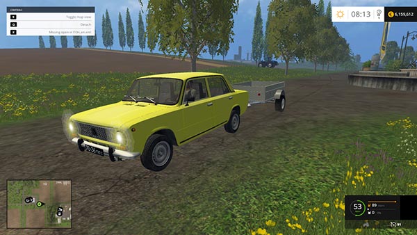 Vaz 2101 and trailer