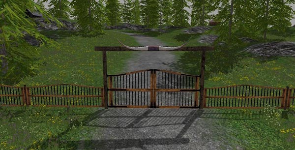 Farm gate and fences 