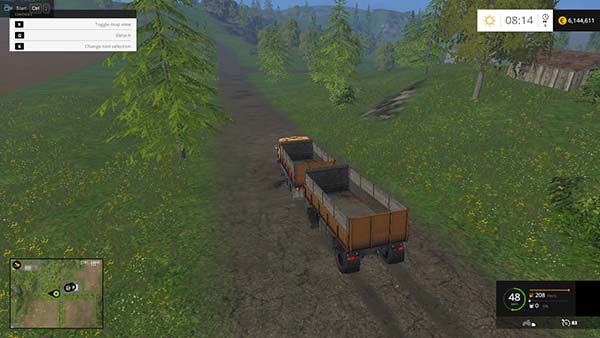 KamAZ 55102 Yelow trailers 