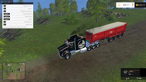 Kenworth T800 TriAxle Sleeper