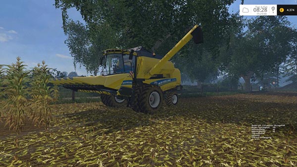 New Holland TC590 with hardpoint 
