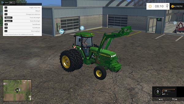 JOHN DEERE 4960 2WD FRONT LOADER