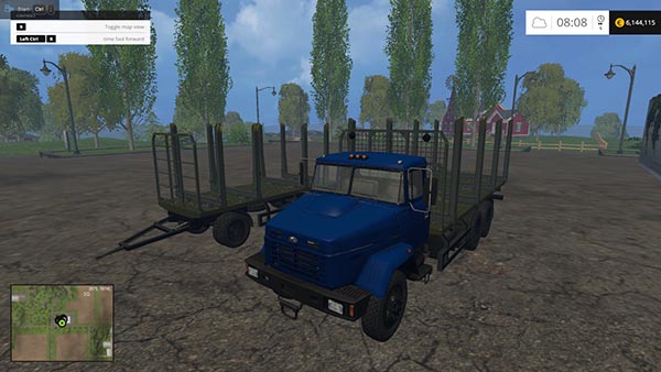 KrAZ 6233 With Trailer