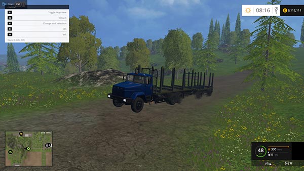 KrAZ 6233 With Trailer