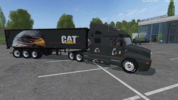 Eagle Eye Kenworth Cat Truck and Eagle Eye Semi Trailer