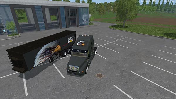 Eagle Eye Kenworth Cat Truck and Eagle Eye Semi Trailer