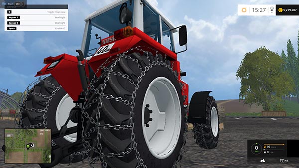 Snow chains pack for Steyr tractors