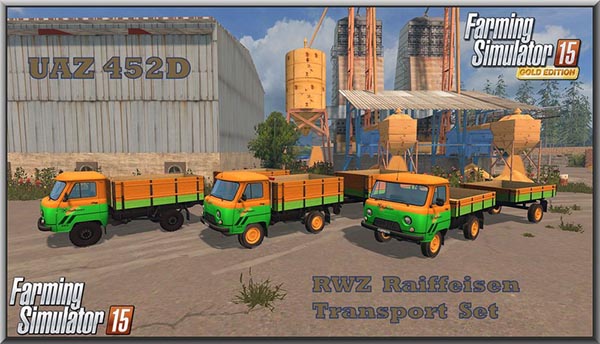 UAZ 452D RWZ Raiffeisen Transport Set v 1.0