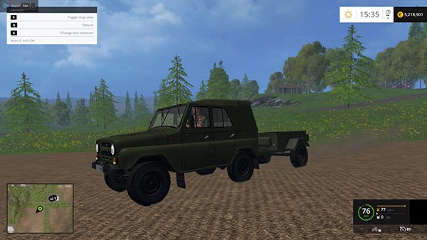 UAZs and trailers for cars