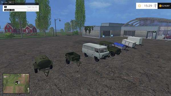 UAZs and trailers for cars