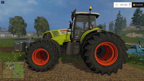 Claas Axion 850 FH and Weight Version