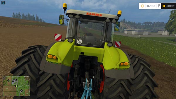 Claas Axion 850 FH and Weight Version