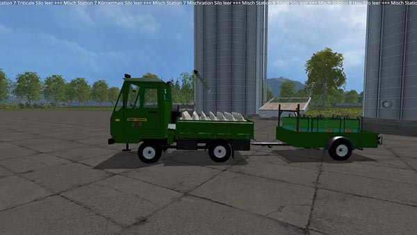 Multicar Anhaenger with Swiss company Camion-Transport Logo