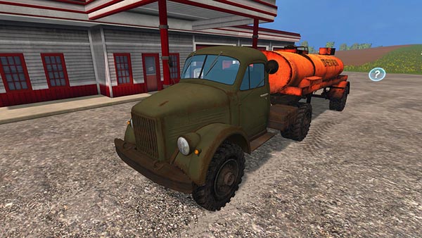 GAZ 63 P + Fuel-Tankertrailer