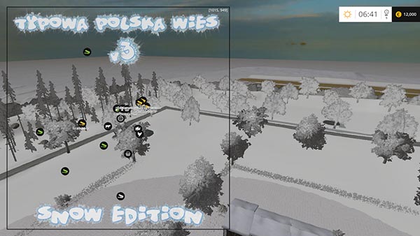 Typowa Polska Wies Snow Map