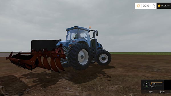 Curler straight angled subsoiler