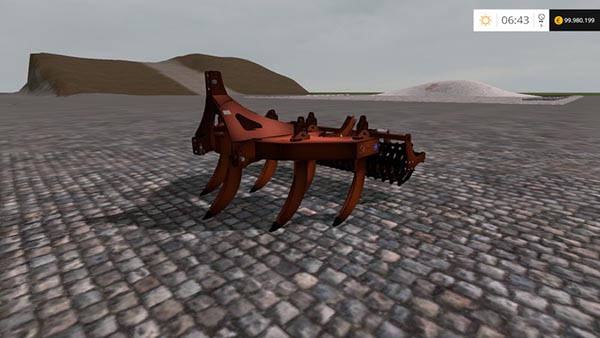 Curler straight angled subsoiler