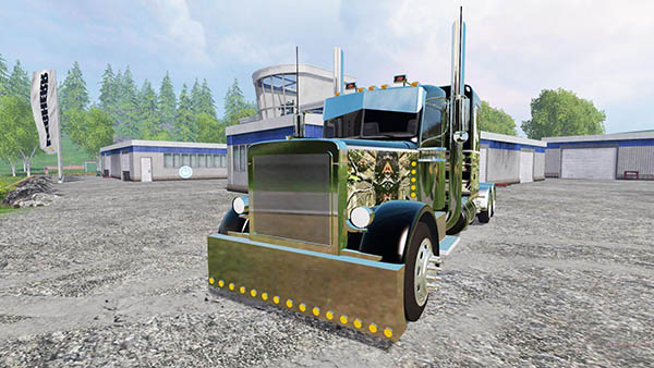Custom PeterBilt 388 W And Trailer Edited Wolf Edition