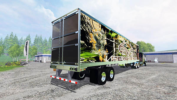 Custom PeterBilt 388 W And Trailer Edited Wolf Edition