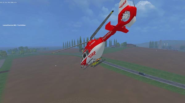 DRF rescue helicopter