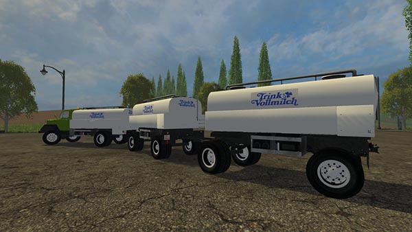 Magirus milk Truck with trailer