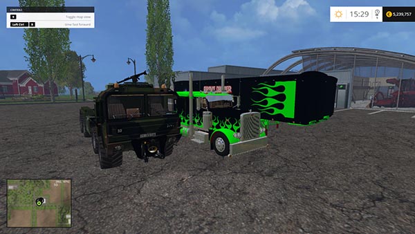 Road Train With Sweet Truck Wolf Edition