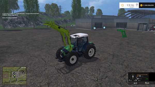 Deutz Fahr Agrofarm 430 with FL