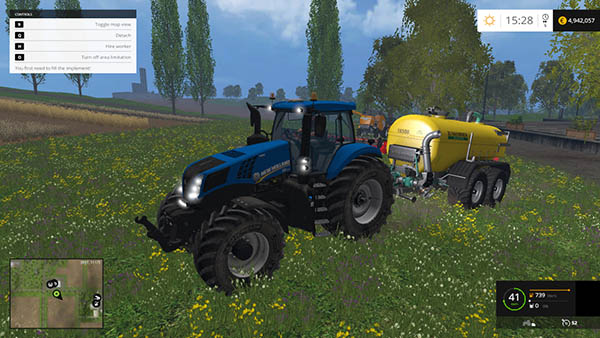 NEW HOLLAND T8 320 WASHABLE