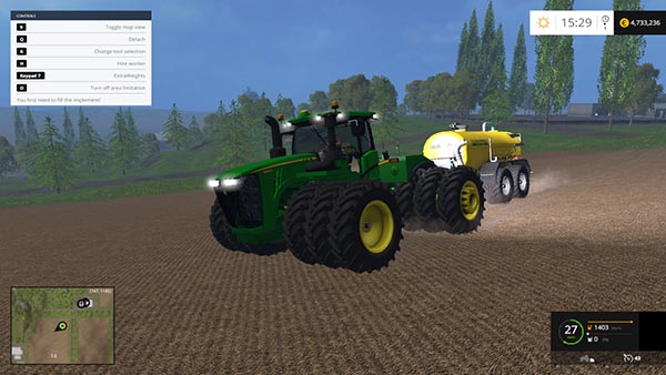 John Deere 9620R Triples